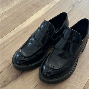 Jeffrey Campbell Black Patent Loafers